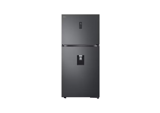 603L Top Freezer Fridge in Essence Matt Black with Water Dispenser & Auto Ice maker