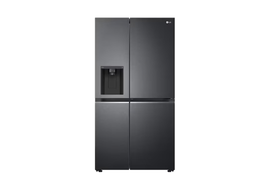 635L Side-by-Side Fridge in Matte Black Finish